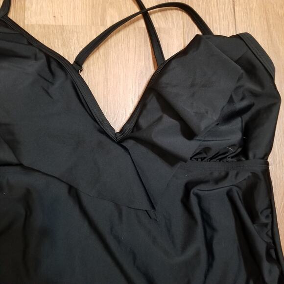 Isabel Maternity Swimsuit Women's Black Adjustable Strap One Piece Size L - Picture 2 of 8